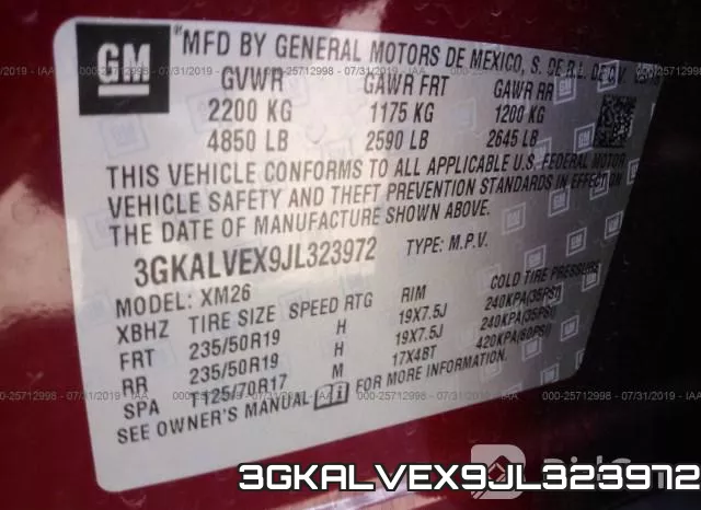 3GKALVEX9JL323972 фото 10
