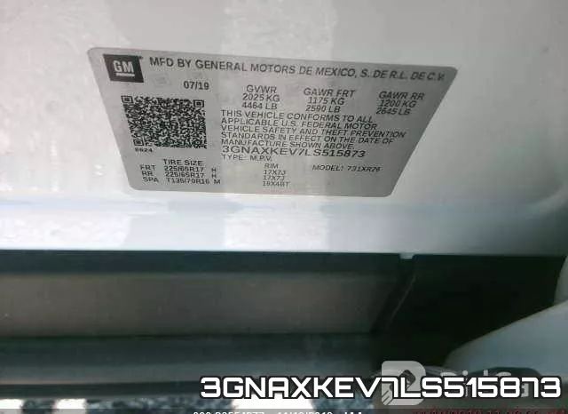 3GNAXKEV7LS515873 фото 9