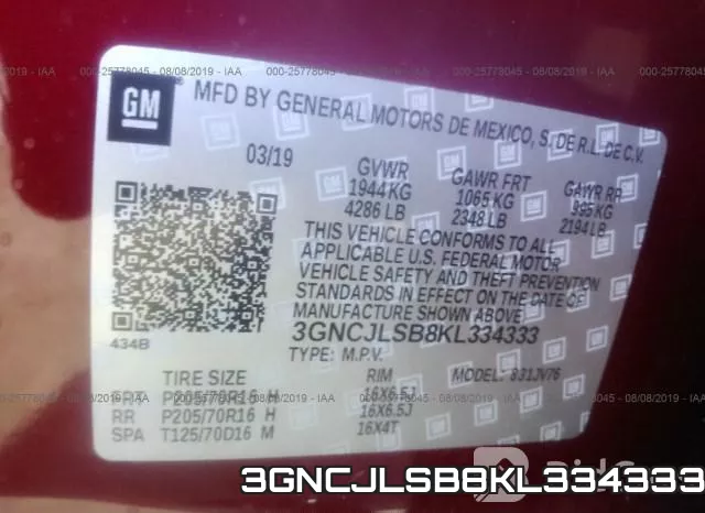 3GNCJLSB8KL334333 фото 10