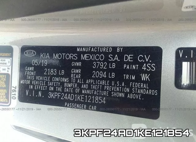 3KPF24AD1KE121854 фото 10
