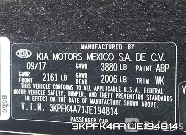 3KPFK4A71JE194814 фото 10