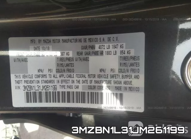 3MZBN1L31JM261199 фото 8