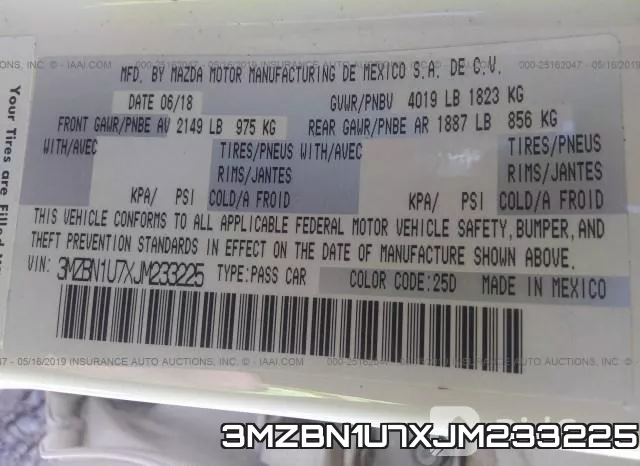 3MZBN1U7XJM233225 фото 10
