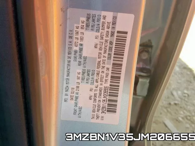 3MZBN1V35JM206655 фото 2