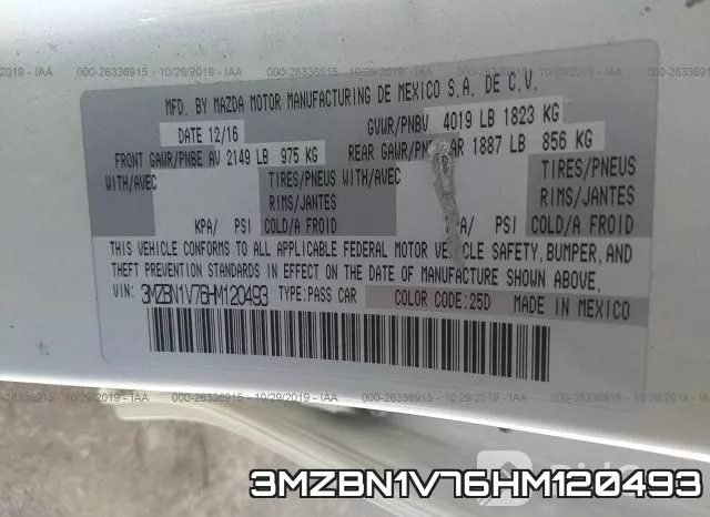 3MZBN1V76HM120493 фото 10