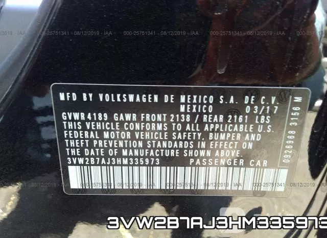 3VW2B7AJ3HM335973 фото 8