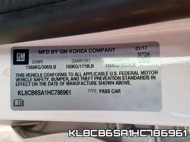 KL8CB6SA1HC786961 фото 2