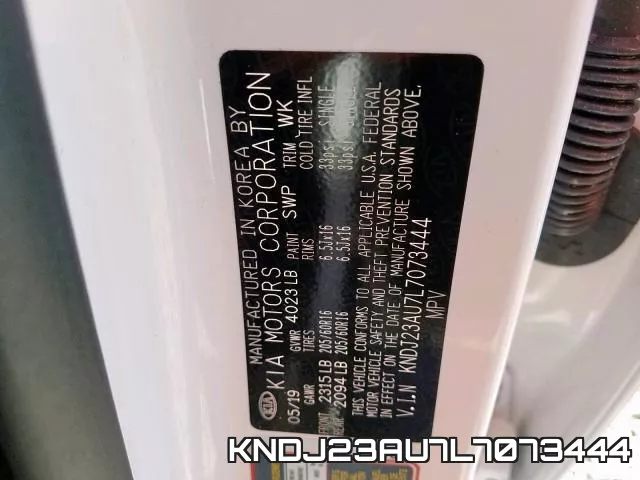 KNDJ23AU7L7073444 фото 2