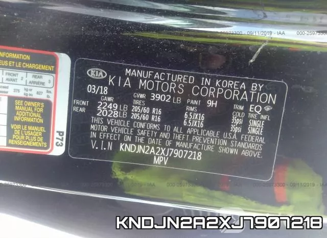 KNDJN2A2XJ7907218 фото 9