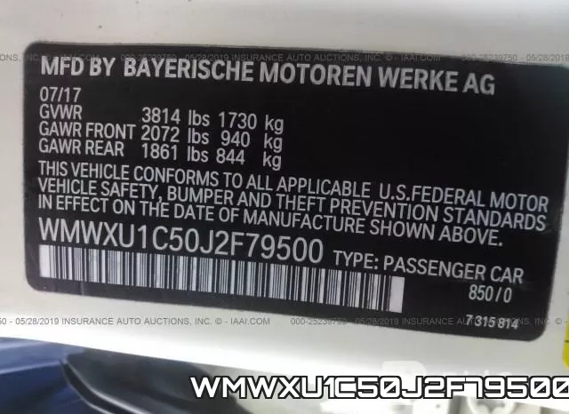 WMWXU1C50J2F79500 фото 10
