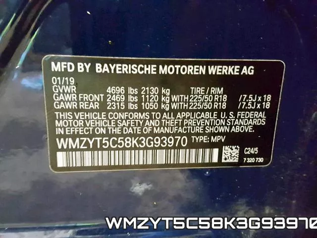 WMZYT5C58K3G93970 фото 2