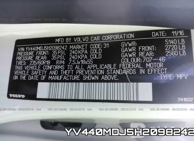 YV440MDJ5H2098242 фото 10
