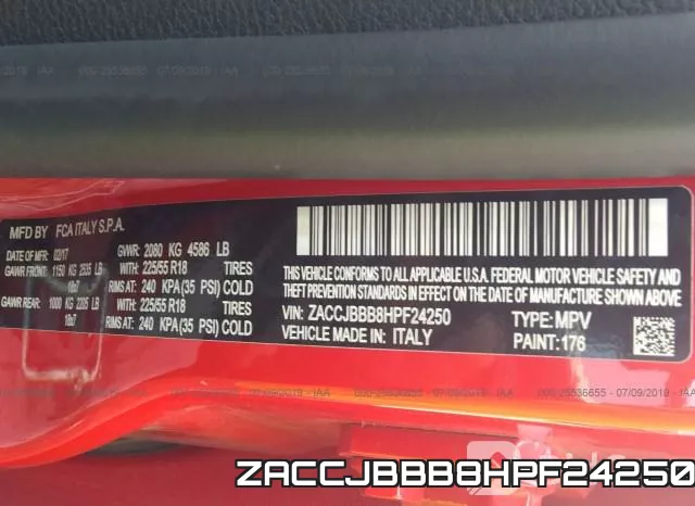 ZACCJBBB8HPF24250 фото 9