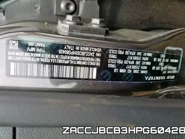 ZACCJBCB3HPG60428 фото 2