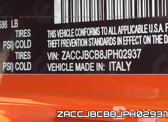 ZACCJBCB8JPH02937 фото 10