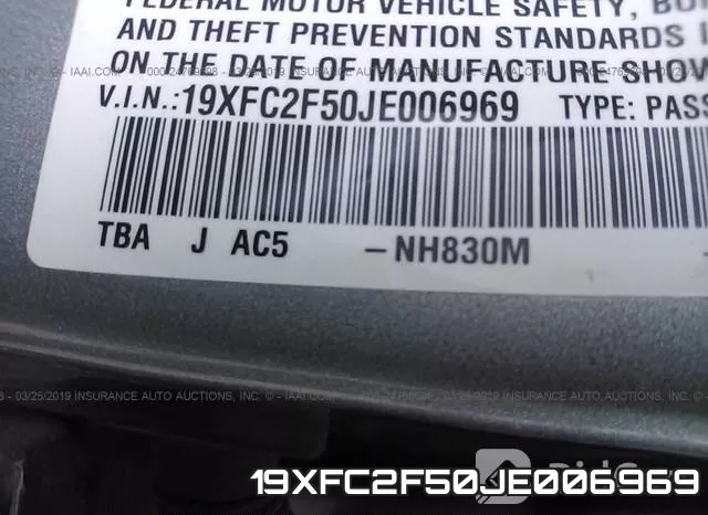 19XFC2F50JE006969 фото 9