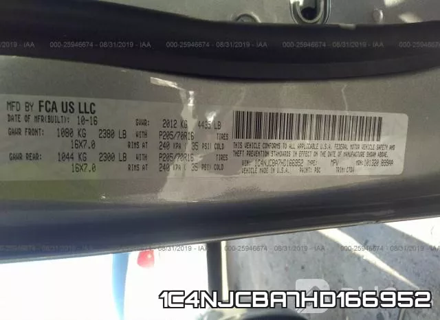 1C4NJCBA7HD166952 фото 10