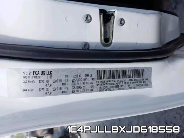 1C4PJLLBXJD618558 фото 2