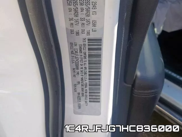 1C4RJFJG7HC836000 фото 2