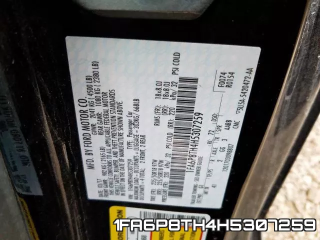 1FA6P8TH4H5307259 фото 2
