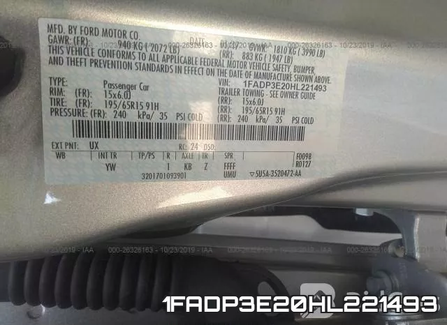 1FADP3E20HL221493 фото 10