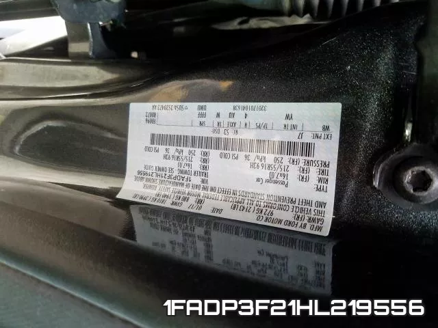 1FADP3F21HL219556 фото 2
