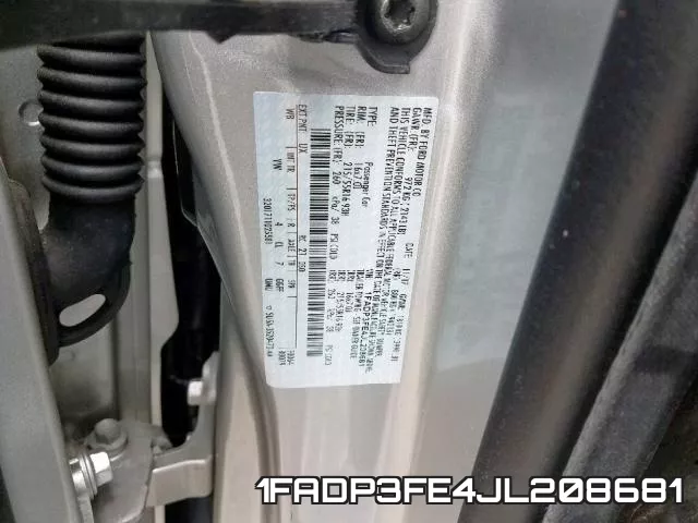 1FADP3FE4JL208681 фото 2