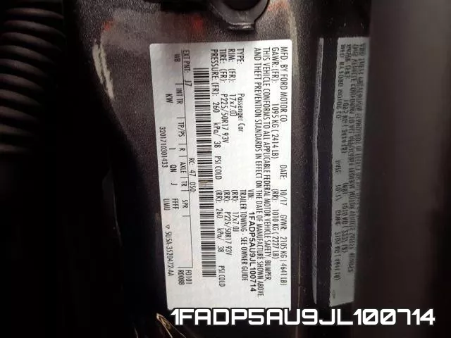 1FADP5AU9JL100714 фото 2
