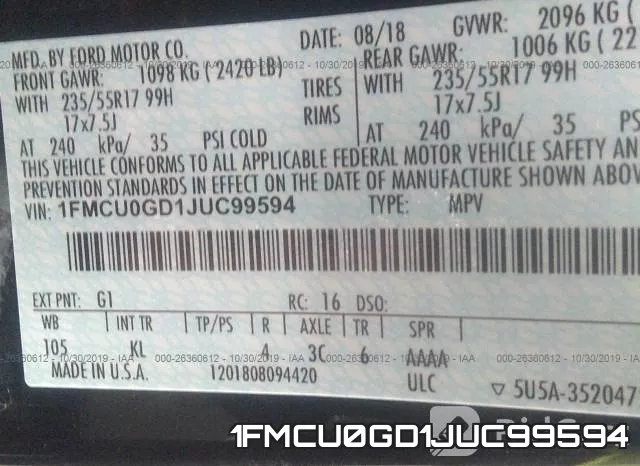 1FMCU0GD1JUC99594 фото 10