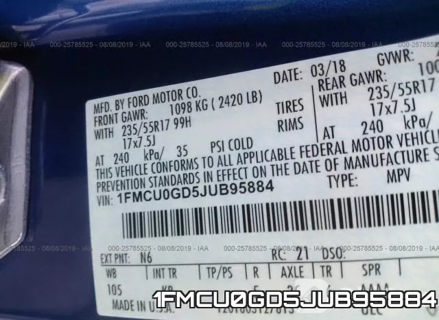 1FMCU0GD5JUB95884 фото 10