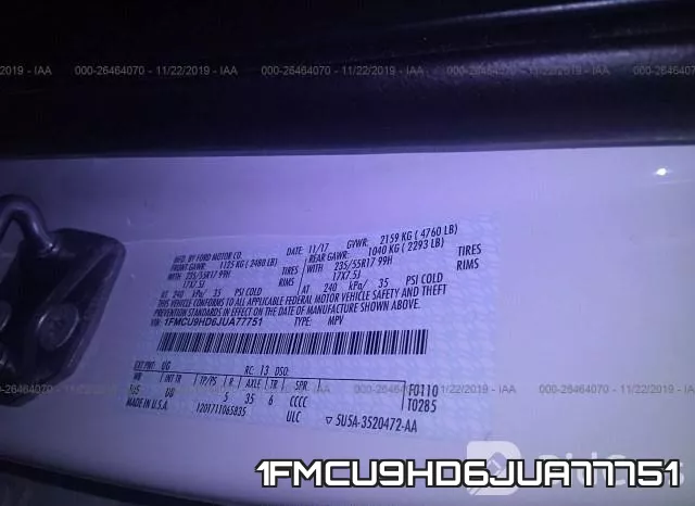 1FMCU9HD6JUA77751 фото 10