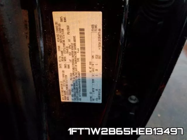 1FT7W2B65HEB13497 фото 2