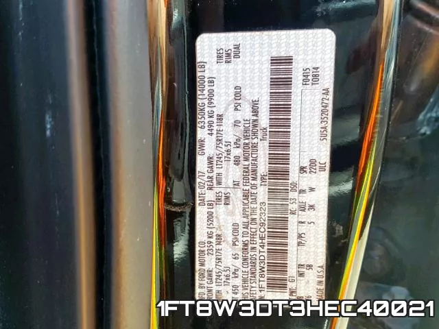 1FT8W3DT3HEC40021 фото 2