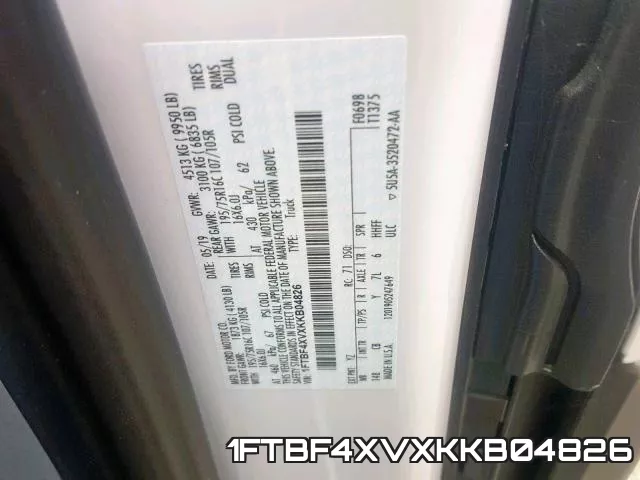 1FTBF4XVXKKB04826 фото 2