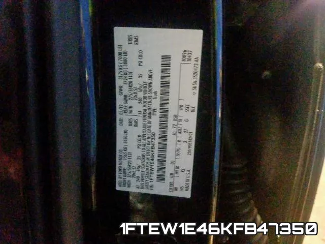 1FTEW1E46KFB47350 фото 2