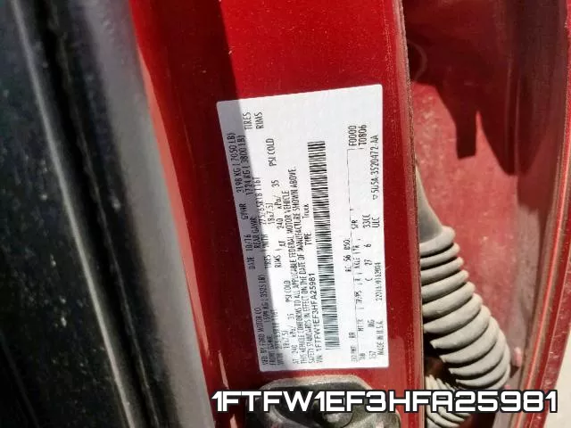 1FTFW1EF3HFA25981 фото 2