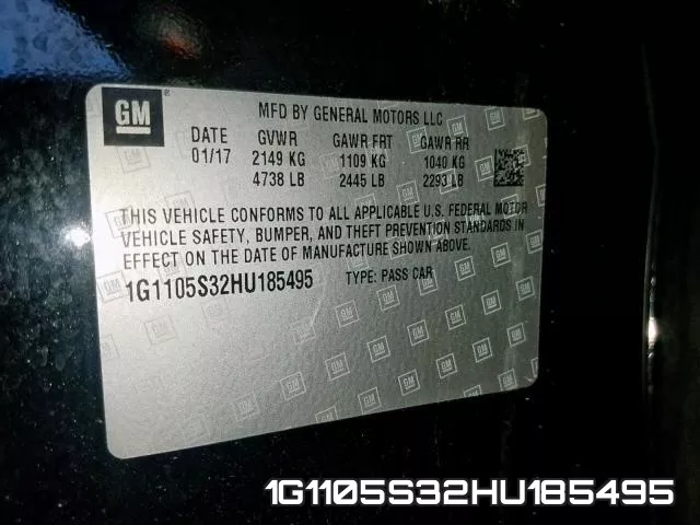 1G1105S32HU185495 фото 2