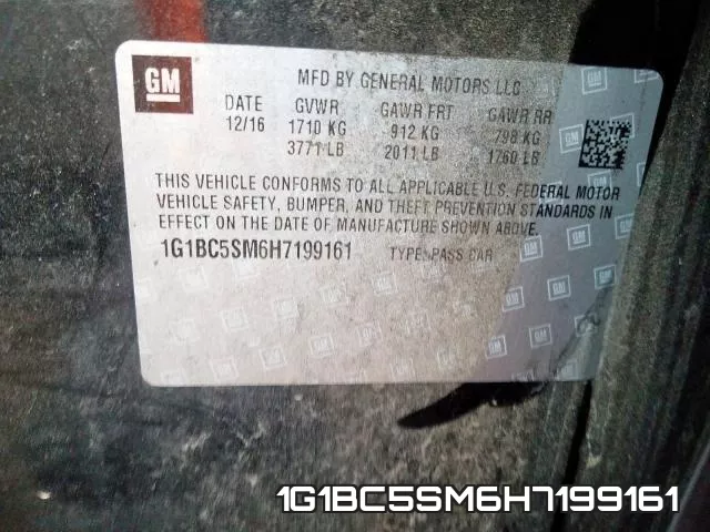 1G1BC5SM6H7199161 фото 2