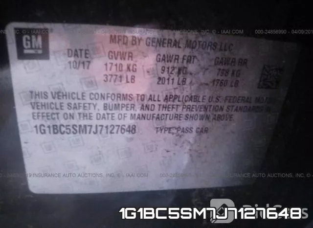 1G1BC5SM7J7127648 фото 10