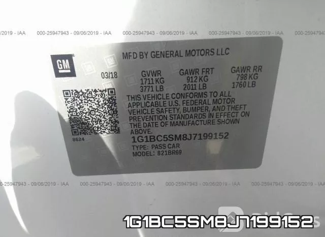 1G1BC5SM8J7199152 фото 9