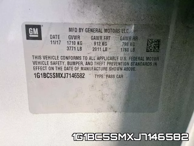 1G1BC5SMXJ7146582 фото 2