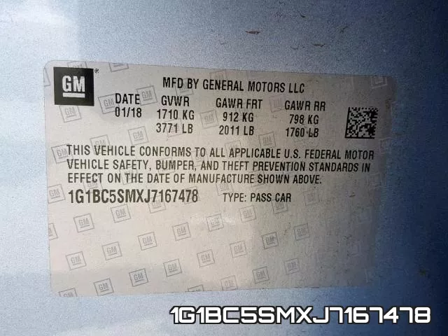 1G1BC5SMXJ7167478 фото 2