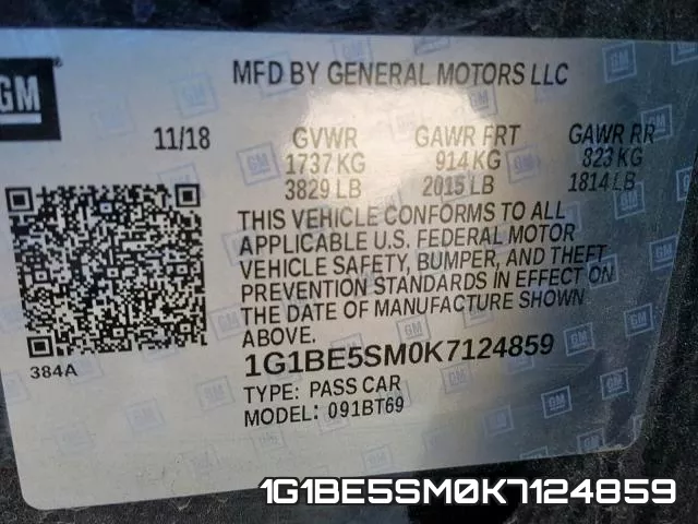 1G1BE5SM0K7124859 фото 2