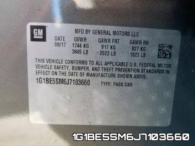 1G1BE5SM6J7103660 фото 2