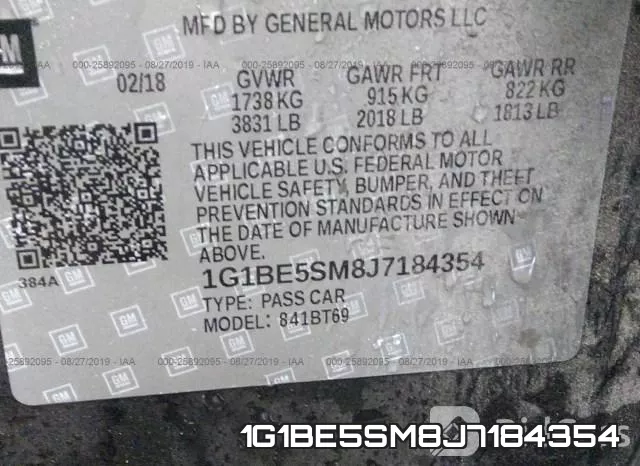 1G1BE5SM8J7184354 фото 10