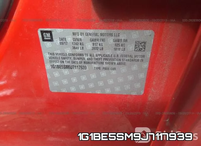 1G1BE5SM9J7117939 фото 10