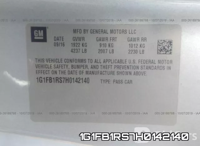 1G1FB1RS7H0142140 фото 9