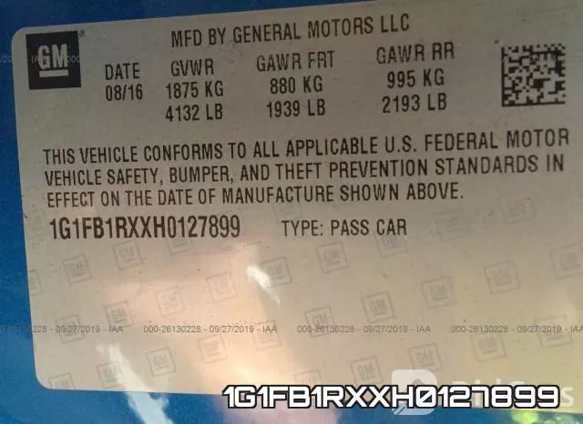 1G1FB1RXXH0127899 фото 10