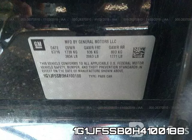 1G1JF5SB0H4100188 фото 10