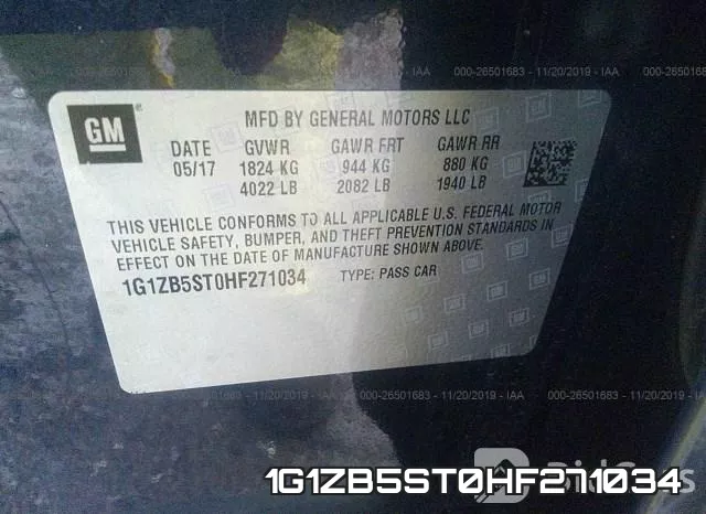 1G1ZB5ST0HF271034 фото 10